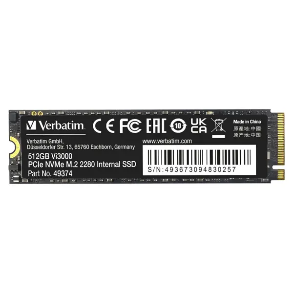 VERBATIM Vi3000 512GB NVME M.2 SSD