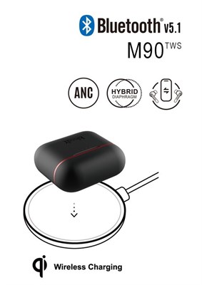 A4tech Bloody M90 True Wireless Earbuds Active Noise Cancelling Bluetooth 5.1 Gaming Wireless TWS