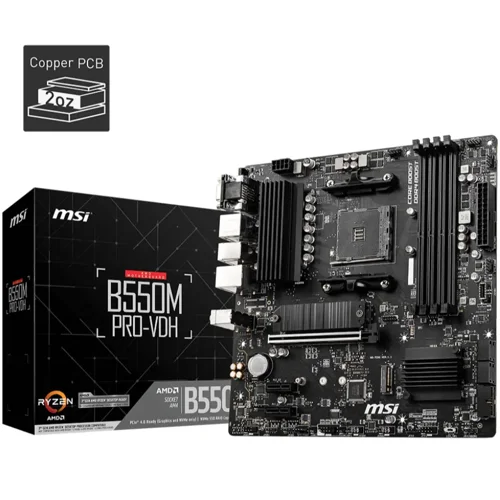 MSI PRO B550M-VDH Micro-ATX Motherboard