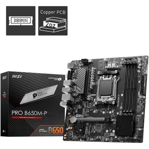 MSI PRO B650M-P Micro-ATX Motherboard