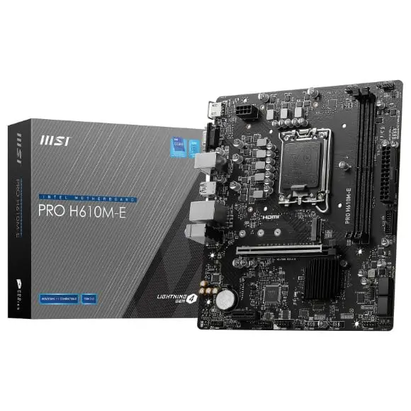 MSI PRO H610M-E DDR5 LGA1700 Micro-ATX Motherboard
