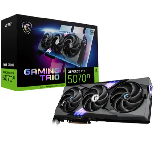 MSI GeForce RTX 5070 Ti 16 GB GAMING TRIO OC Graphic Card