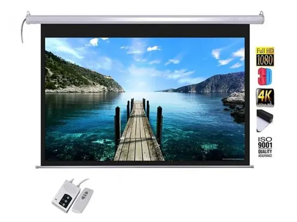 Projector Screen 120 Inch Electric Motorized 6×8 Feet