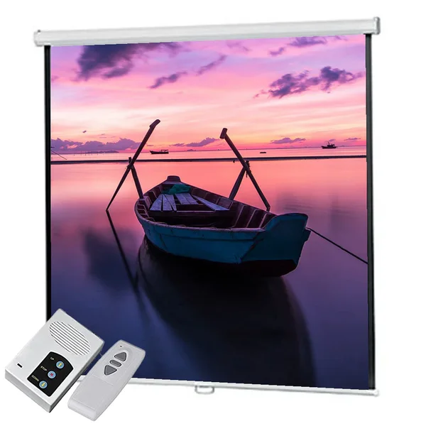 Speed-X Projector Screen 72 Inch Electric Motorized 6x6 Feet 