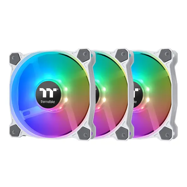 Thermaltake Pure 12 120mm ARGB Sync Radiator Fan TT Premium Edition 3-Pack White
