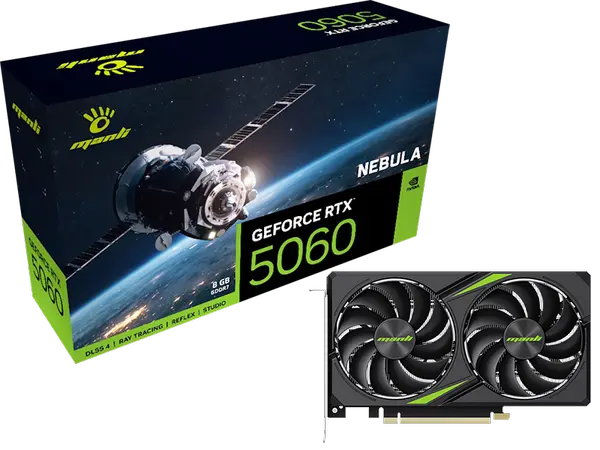 Manli Nebula GeForce RTX 5060 8GB GDDR7 Graphic Card