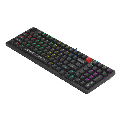 A4Tech Bloody S98 BLMS Mechanical RGB Gaming Keyboard 80% (98Keys) Compact Style (Red Switch - Linear & Smooth)