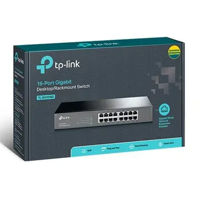 TP-Link LS1016G 16-Port Gigabit Desktop/Rackmount Switch