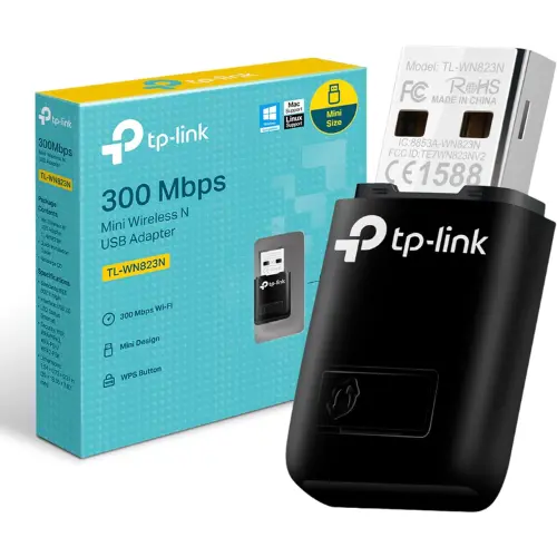 TP‑LINK TL‑WN823N 300 Mbps Mini Wireless‑N USB WiFi Adapter