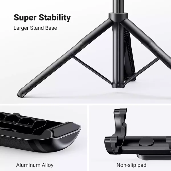 UGREEN LP586 Selfie Stick Tripod Stand With Bluetooth Remote, 15062 