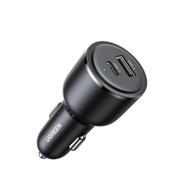 UGREEN 63W USB-C PD + USB-A Fast Car Charger, EC701, 35023
