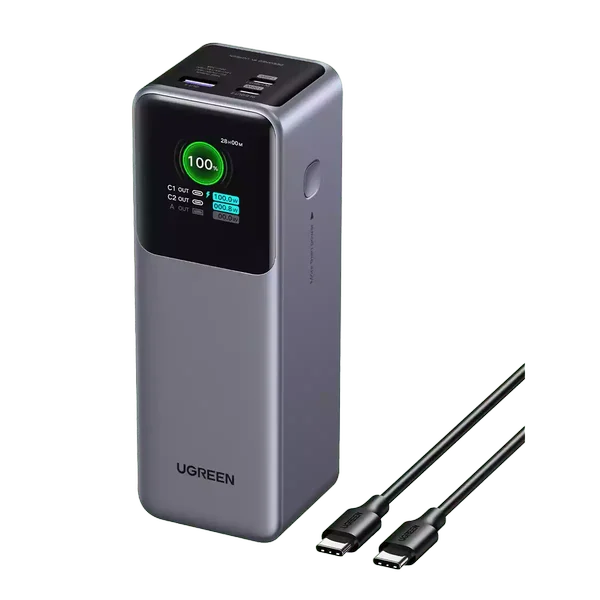 Ugreen Nexode 25000mAh 200W Smart Display Power Bank, 35525B 