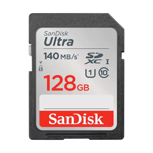 SanDisk Ultra 128GB microSD UHS-I 140Mb/s Memory Card