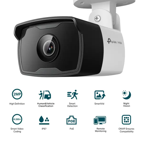 TP-Link VIGI C320I (2.8mm) 2MP Outdoor IR Bullet Network Camera