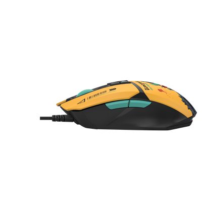 A4Tech Bloody W63 Max RGB Gaming Mouse - Savage Impact Collection - BC3332-A Gaming Engine - 12,000 CPI - 2000 Hz Report Rate - RGB Backlit - Sunset