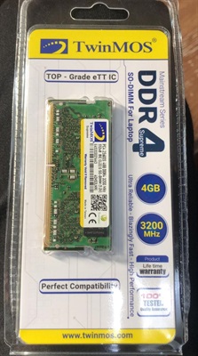 TwinMOS 4GB DDR4 3200MHz SO-DIMM Ram