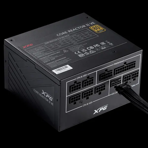 XPG VE Core Reactor II 750W 80+ Gold Modular Gaming Power Supply