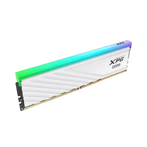 XPG Lancer Blade 64GB (2x32GB) DDR5 6000MHz RGB Desktop RAM – White (CL30-40-40)