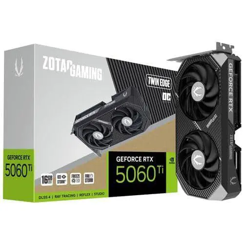 ZOTAC GeForce RTX 5060 Ti Twin Edge 16GB GDDR7 Graphics Card