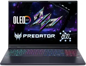 Acer Predator Helios Neo 16S PHN16S-71-76TK Gaming Laptop Intel Core Ultra 7-255HX, 16GB DDR5, 512GB SSD, NVIDIA RTX 5060 8GB Graphics, 16" WQXGA OLED 240Hz, Windows 11 Home, Black, 2 Year Acer Official Local Warranty