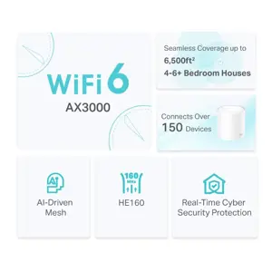 TP-Link Deco X50 AX3000 Whole Home Mesh WiFi 6 System – 3-Pack