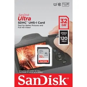 SanDisk Ultra 32GB microSD UHS-I 120Mb/s Memory Card