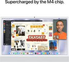Apple iMac MWUV3 24" M4 Chip 10-core CPU, 10-core GPU, 16GB Ram 512GB SSD, Silver 2024