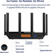 TP-Link Archer AXE75 AXE5400 Tri-Band Gigabit Wi-Fi 6E Router