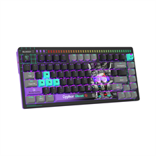 A4Tech Bloody AT75 Alpha Optical Switch Mechanical Keyboard - Cypher Ghost - Alpha Optical Switch - Voice-Activated LED Lighting Bar - Stealth Quiet Typing - 7 RGB Backlit Effects