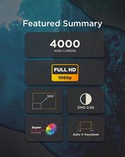 ViewSonic PX704HD 4,000 ANSI Lumens 1080p Home & Business Projector