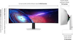 Samsung Odyssey G93SC 49" OLED 240Hz Curved Gaming Monitor