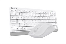 A4tech Fstyler FG1112S Wireless Keyboard and Silent Click Mouse (White)