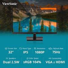 ViewSonic VA3209-MH 32" IPS 75Hz FHD Monitor