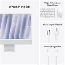 Apple iMac MWUV3 24" M4 Chip 10-core CPU, 10-core GPU, 16GB Ram 512GB SSD, Silver 2024