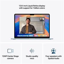 Apple Macbook Air 13" MC6U4 Apple M4 Chip, 10 core CPU, 10 core GPU, 16GB unified memory, 512GB SSD, 13.6-inch Liquid Retina display, mac OS, Sky Blue
