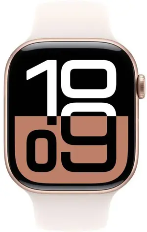 Apple Watch Series 10 | 10 GPS | 42mm Rose Gold Aluminium Case With Light Blush Sport Band | MWWJ3
