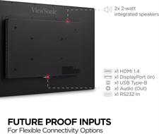 ViewSonic TD3207 32” Open Frame 10 Point Touch Monitor