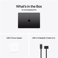 Apple Macbook Pro 14" MX2J3 Apple M4 Pro Chip, 14-core CPU, 20-core GPU, 24GB Memory, 1TB SSD, 14 inch Liquid Retina XDR display, macOS, Space Black