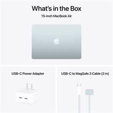 Apple Macbook Air 15 MC7A4 Apple M4 Chip 10-core CPU, 10-core GPU, 16GB Ram, 256GB SSD, 15.3 inch Liquid Retina display, mac OS, Sky Blue