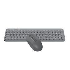 A4tech Fstyler FG3300 Air2 2.4G QuietKey 2-Zone Wireless Keyboard Mouse Combo - Silent Keyboard + Silent Mouse - Lift in Air Multimedia Mouse - 2000 DPI Adjustable - For PC, Laptop, Windows, Mac, Linux. Smart TV