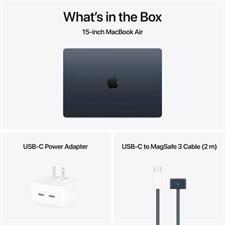 Apple Macbook Air 15.3" MW1L3 Apple M4 Chip, 10 core CPU, 10 core GPU, 16GB Ram, 256GB SSD, 15.3" Liquid Retina display, mac OS, Midnight