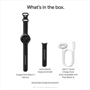 Google Pixel Watch 4 (41mm) - Wi-Fi - Matte Black Case