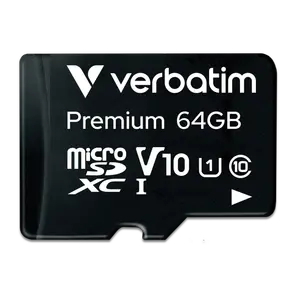 Verbatim 64GB Premium microSDHC Memory Card With Adapter