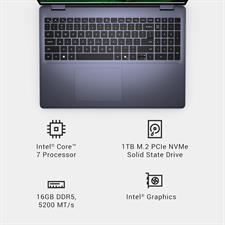 Dell Inspiron 16 5640 Intel Core 7 150U, 16GB DDR5, 1TB SSD, Intel Graphics, 16" FHD+ IPS 60Hz, Backlit Keyboard, Ubuntu, 1 Year Local Warranty