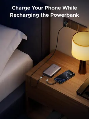 UGREEN Nexode 20000mAh 145W Power Bank, Built-in USB-C Cable, 55992B 