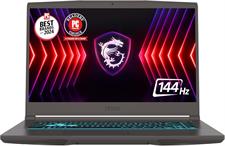 MSI Thin Gaming Laptop 13th Gen Core i5-13420H, 16GB DDR4, 512GB SSD, NVIDIA RTX 4050 6GB Graphics, Backlit Keyboard, 15.6" FHD 144Hz, Windows 11 Home, Black