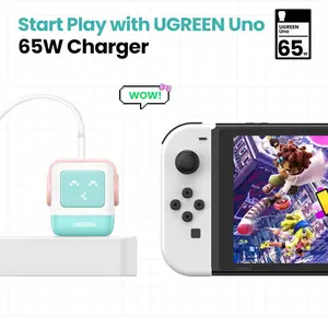 UGREEN UNO 65W USB C 3-Port GaN Fast Charger, 35855 