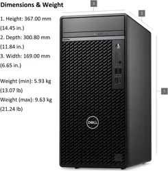 Dell OptiPlex Tower Plus – Core i7-14700 vPro, 8GB DDR5, 1TB SSD, KB & Mouse, Ubuntu