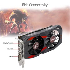 Asus Cerberus GeForce GTX 1050Ti OC 4GB Graphic Card
