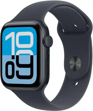 Apple Watch SE 44mm Midnight Aluminum Case with Midnight/Starlight Sport Band